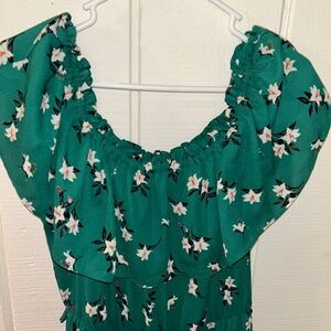 Green Floral Dress